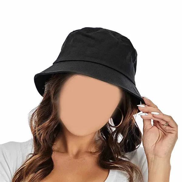 Casual Cotton Bucket Hat for Sun Protection