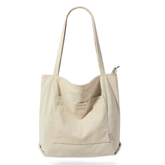 Women Corduroy Tote Large Shoulder Hobo Bags Casual
