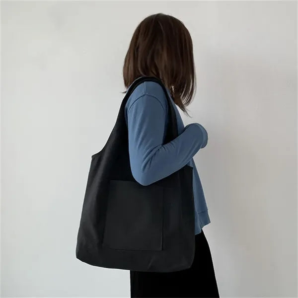 Plain Canvas Tote Bag for Women