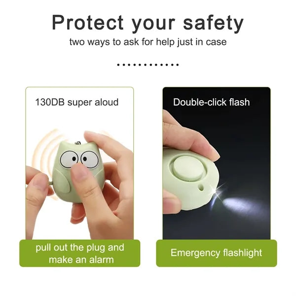 Owl-Shaped Personal Safe Alarm
