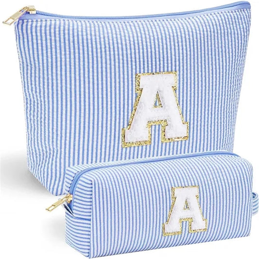 Makeup Bag for Women Initial Make Up Gifts