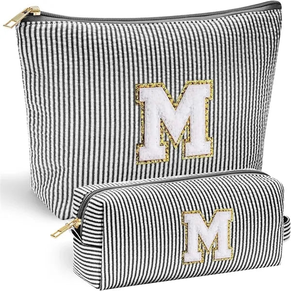 Makeup Bag for Women Initial Make Up Gifts