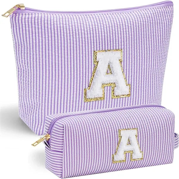 Makeup Bag for Women Initial Make Up Gifts