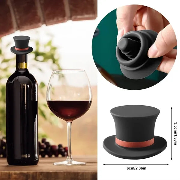 Magic Hat Silicone Wine Bottle Stopper