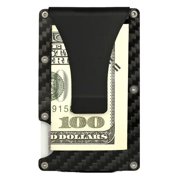 Carbon Fiber RFID Wallet + Key Organizer Gift Set