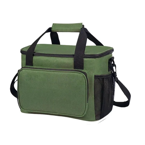 15L Waterproof Oxford Cloth Picnic Cooler Bag with Zipper