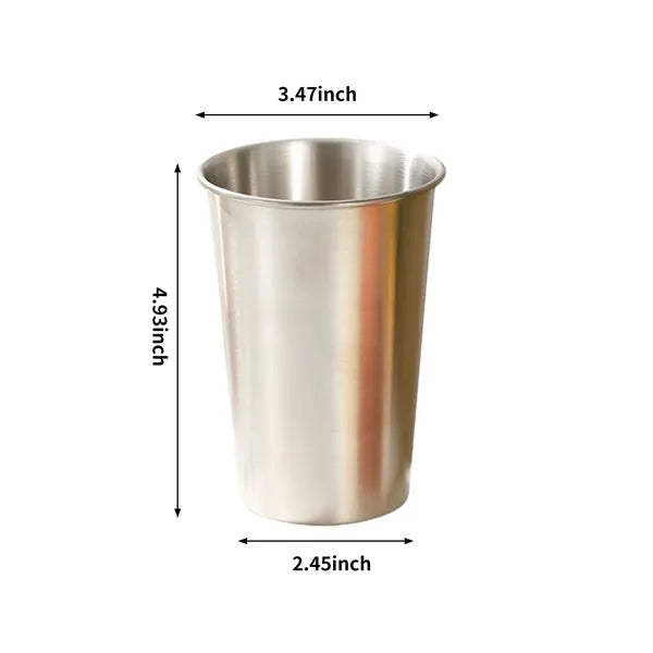Classic 16oz Stainless Steel Cup for Hot and Cold Beverages