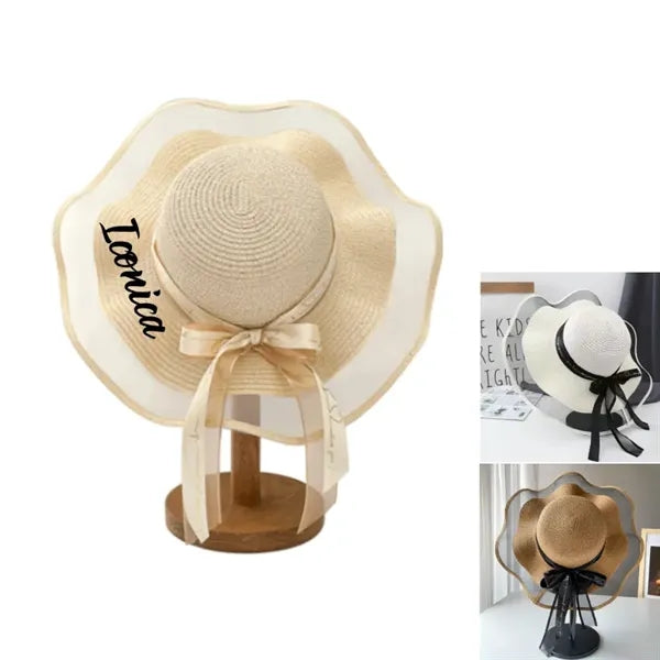 Womens Wide Brim Straw Hat