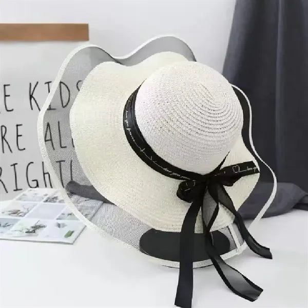 Womens Wide Brim Straw Hat