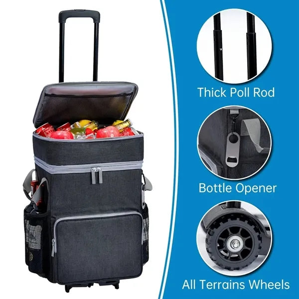 72-Can Rolling Cooler