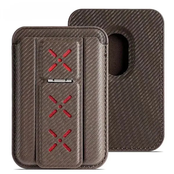 Artificial Leather Magnetic Card Holder Wallet Folding Cell