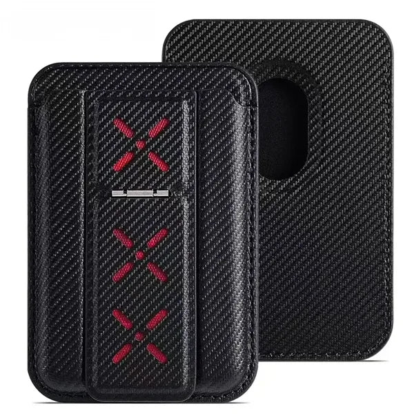 Artificial Leather Magnetic Card Holder Wallet Folding Cell