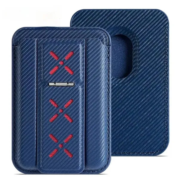Artificial Leather Magnetic Card Holder Wallet Folding Cell