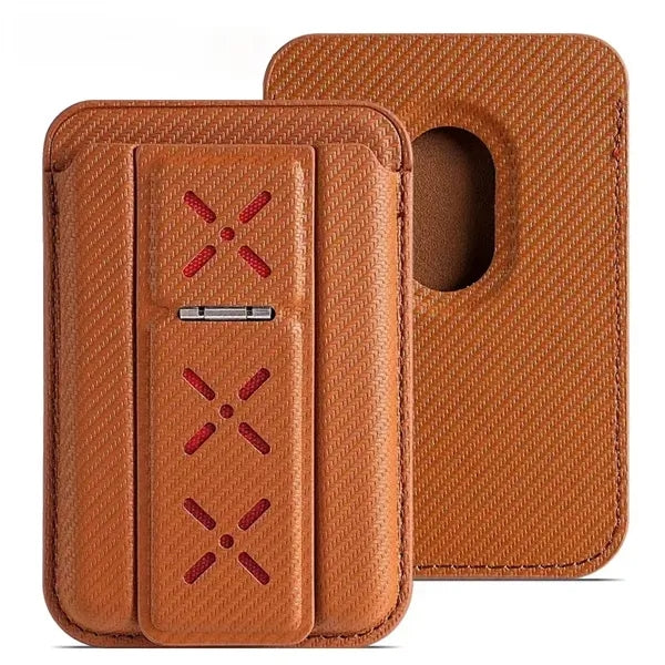 Artificial Leather Magnetic Card Holder Wallet Folding Cell