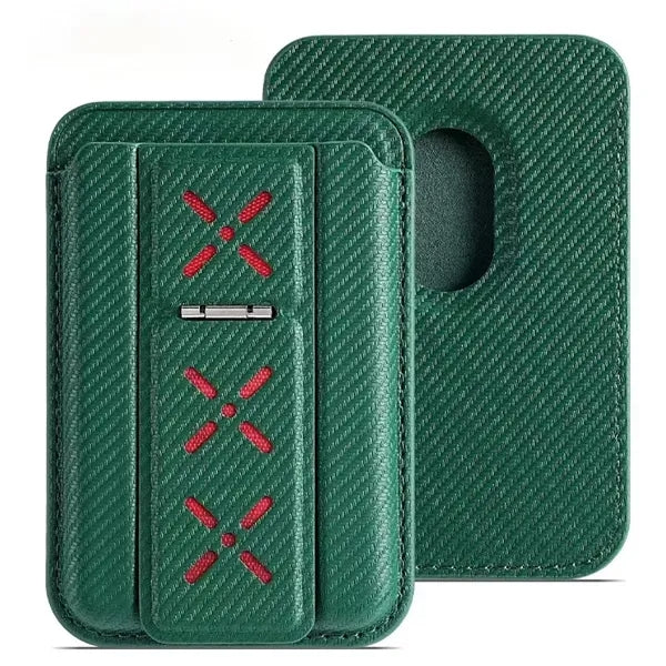 Artificial Leather Magnetic Card Holder Wallet Folding Cell