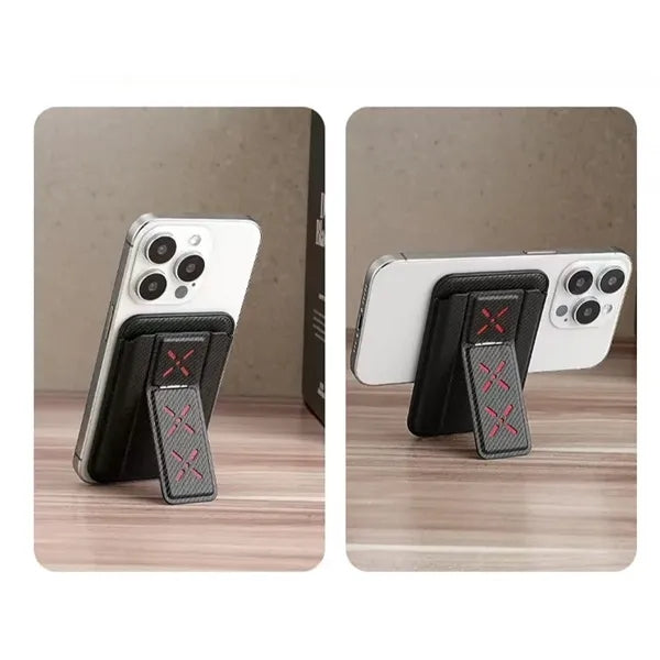 Artificial Leather Magnetic Card Holder Wallet Folding Cell