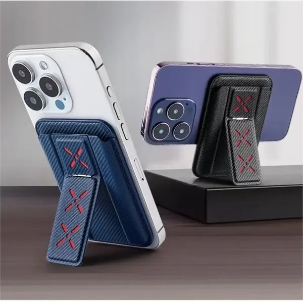 Artificial Leather Magnetic Card Holder Wallet Folding Cell