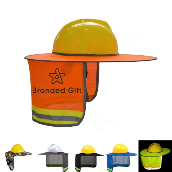 High Visibility Sun Visor Neck Shade with Reflective Strip