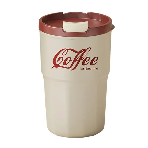 16oz Stainless Steel Straw Coffee Cup