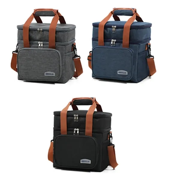 Large Insulated Cooler Bag with Dual Compartments
