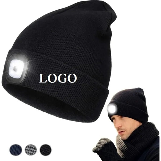 Beanie Hat with Built-In LED Light