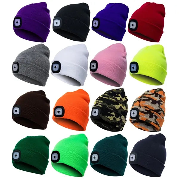 Beanie Hat with Built-In LED Light