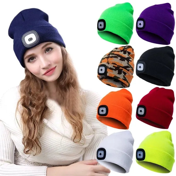 Beanie Hat with Built-In LED Light