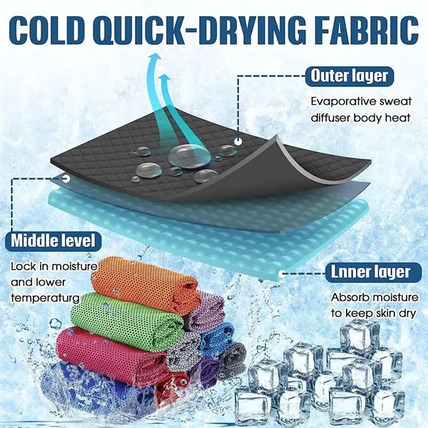 Breathable Chilly Towel with carry bottle