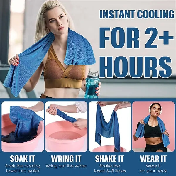Breathable Chilly Towel with carry bottle