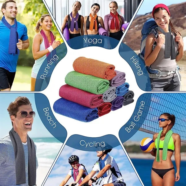 Breathable Chilly Towel with carry bottle