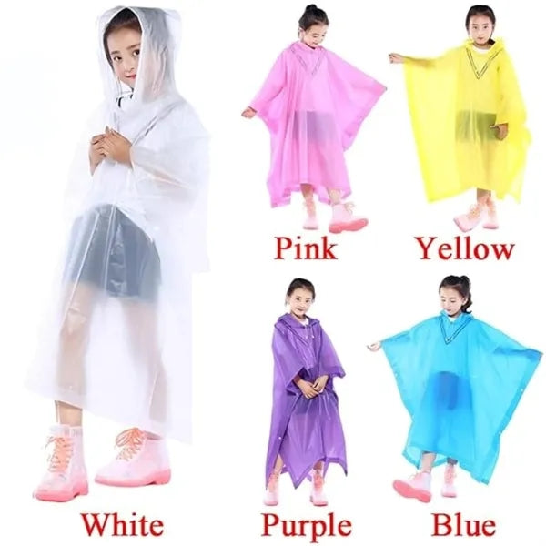 Portable EVA Rain Poncho for Adults