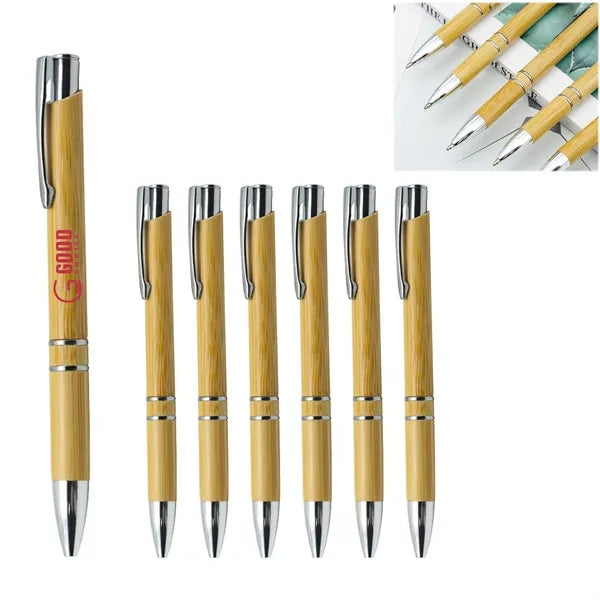 Bamboo Ballpoint Pen&Clip