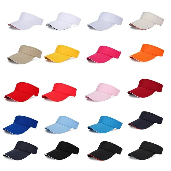 Summer Adjustable Cotton Sun Visor Hat