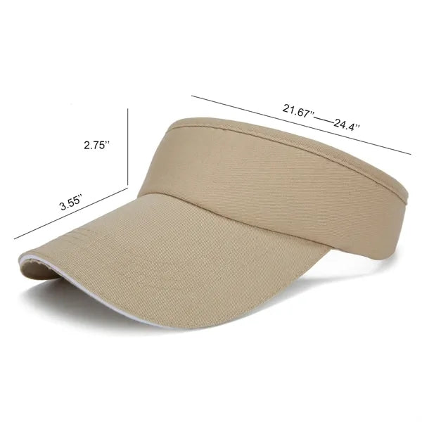 Summer Adjustable Cotton Sun Visor Hat