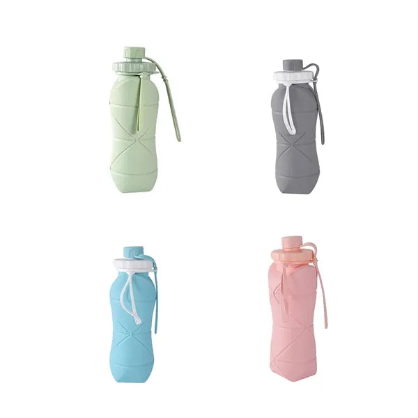 20oz Silicone Outdoor Collapsible Water Bottle