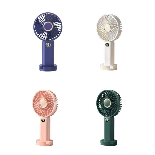 1.5IN 5 Speed Handheld Fan W/ Mobile Stand