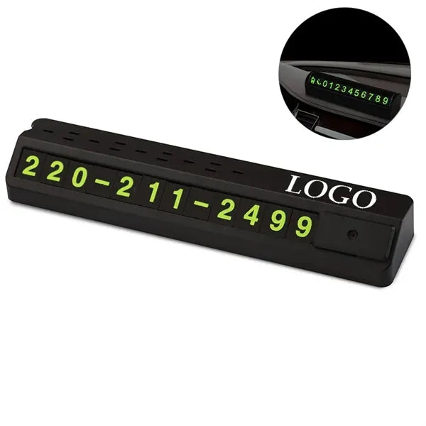 GlowPark Emergency Contact ID Plate