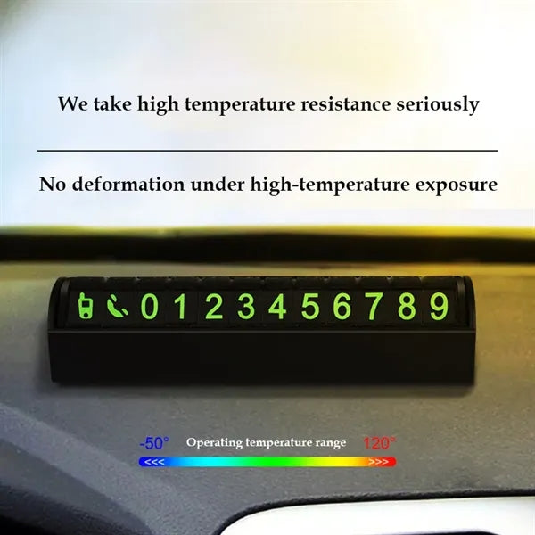 GlowPark Emergency Contact ID Plate