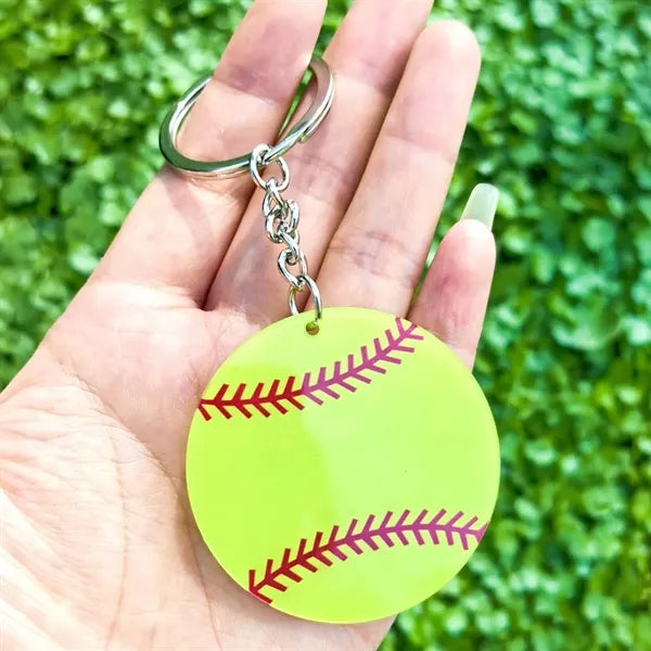 Acrylic Ball Keychain