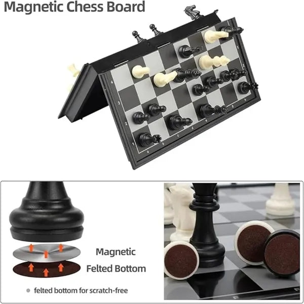 Magnetic Portable Folding Chess Set
