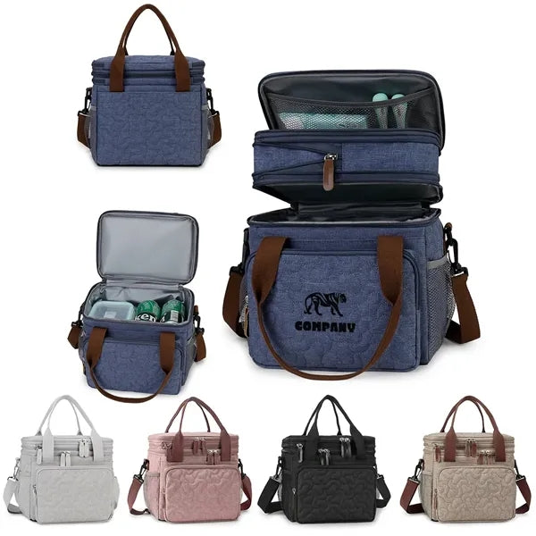 Double Layer Lunch Cooler Tote Bag