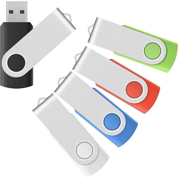 Brightly Colored 8GB Swivel Flash Drive