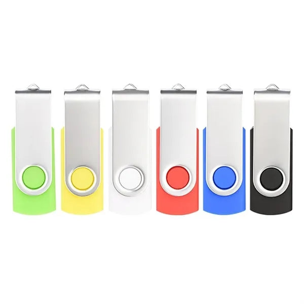 Brightly Colored 8GB Swivel Flash Drive