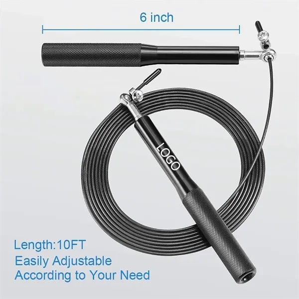 118" Tangle-Free Rapid High Speed Fitness Jump Rope