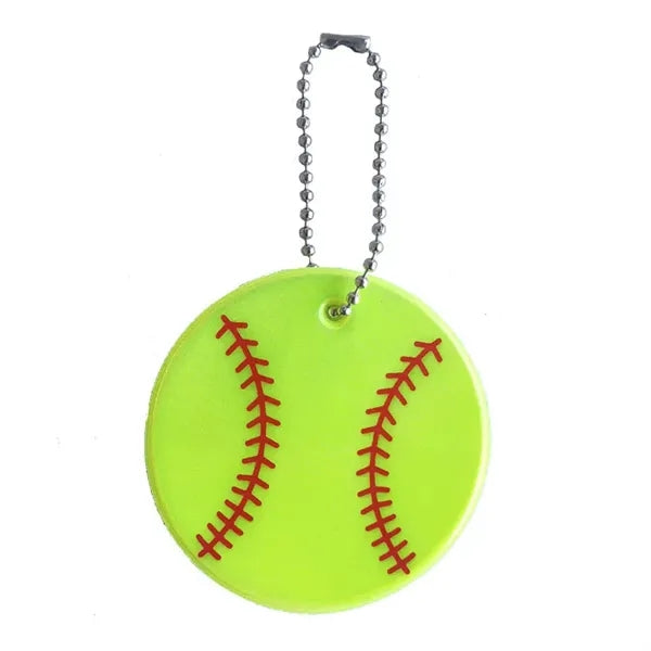 Reflective Baseball Keychain