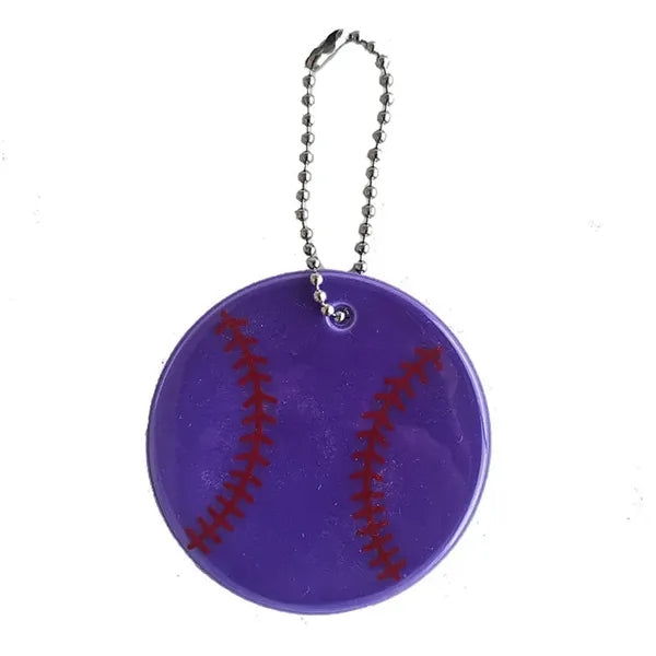 Reflective Baseball Keychain