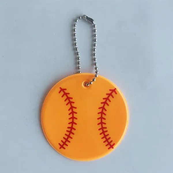 Reflective Baseball Keychain