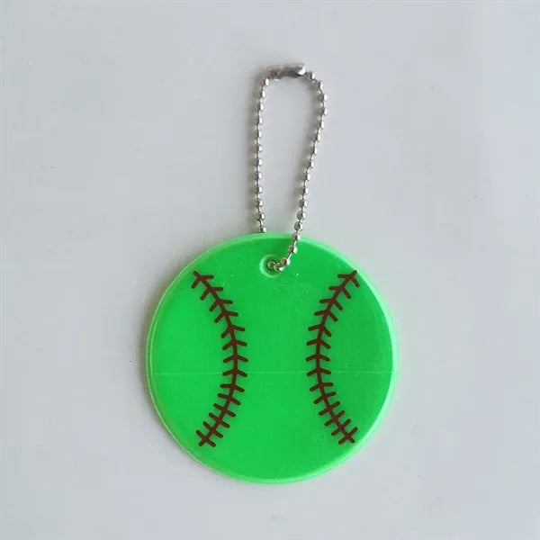 Reflective Baseball Keychain