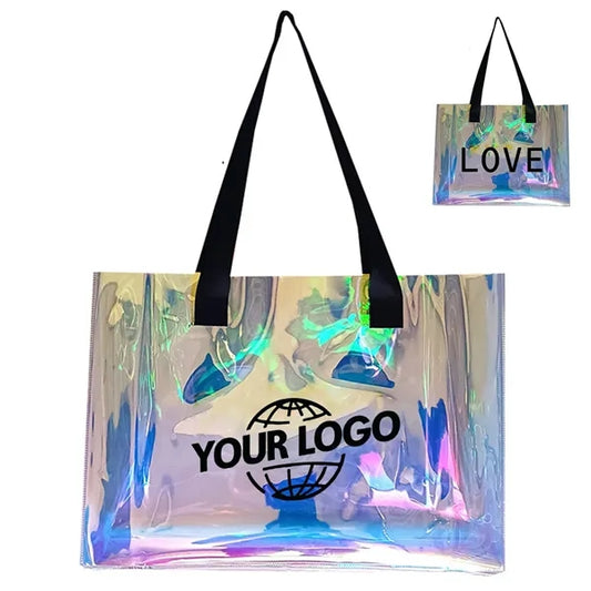 Waterproof PVC Laser Holographic Tote Bags