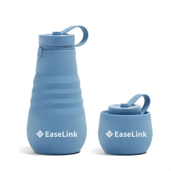 20oz Foldable Leak-Proof Portable Silicone Water Bottle
